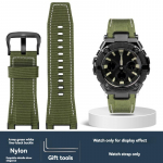 Skirta Casio G-SHOCK GST-S130/S110/S120/W130L GST-210/B100/W300 Tikros odos laikrodžio dirželis apyrankė Vyri&scaron;kas nailoninis laikrodžio dirželis 26mm 26mm black