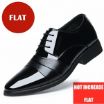 Vyri&scaron;ki odiniai suvarstomi bateliai didinantys ūgį 6cm 8cm Nematomi pakylantys batai Natūrali karvės oda Formalūs verslo vestuvių Oxfordai 38