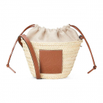 Loewe rai&scaron;teliu užtraukiamas kibiro formos rankinė Natūrali/Ruda Moteri&scaron;kos rankinės_krep&scaron;iai A223222X01-2435 Basic Set (Bag+Dust Bag)