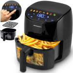 Oro keptuvė 4L Berdsen 1500W Bd-658 Juoda