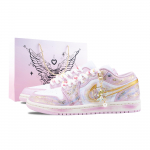 Jordan Air Jordan 1 Cloud Pink Galaxy Vintažiniai krep&scaron;inio bateliai Moteri&scaron;ki Rožiniai DC0774-607(Team626-) 38