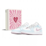 Jordan Air Jordan 1 GS Dėžutė, Maris Sal, Mergina, Valentino dienos Edition Mid top Vintažiniai Krep&scaron;inio Batai Moteri&scaron;ki 553560-614(TeamA-S-BOX) 38.5