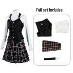 Persona 5 Anime Cosplay Kostiumas - Ren Amamiya, Makoto Niijima, Ann Takamaki JK Uniforma XXXL black