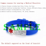 Vnox graviruojama medicininio įspėjimo ID apyrankė DIABETAS EPILEPSIJA ALCHEIMERIO LIGA ALERGIJA SOS Moterims Vyrams Personalizuoti papuo&scaron;alai gray