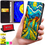 Piniginės tipo dėklas Xiaomi Poco X7 Pro 5G - Bluemoon dėklas su ra&scaron;tu + 9H stiklas