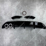 Galinio buferio difuzoriaus lūpa Volkswagen Polo MK5 6R 2009-2014 m. Dalikliai Spoileris Važiuoklės apsauga Kėbulo komplektas Tiuningas Priedai Gloss Black