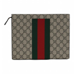 Gucci GG Supreme Retro Presbiopijos Logotipo Dryžuotos Web Drobės Sankabėlė Įprasta Vyri&scaron;ka Smėlio Spalvos smėlis