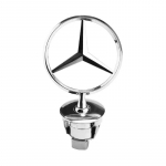 XFNVJ1 AMG W220 A C E S Klasė 1 vnt. 44 mm Mercedes Benz variklio dangčio logotipas Mercedes Benz E S W202 W203 W204 W208 W210 W220 W221 white