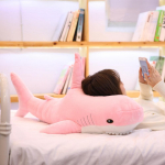 140CM Didelis Mink&scaron;tas Simuliacinis Mielas Ryklio Pliu&scaron;inis Žaislas Kawaii I&scaron;kam&scaron;a Vaikams Vaikams Berniukams Mergaitėms Miela Gyvūnų Pagalvė Gimtadienio Dovanoms 60CM