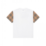 Galutinis i&scaron;pardavimas Vintažiniai languoti rankogaliai T-shirt 80427161 L-No Original Gift Bag Or Gift Box balta