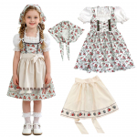 Bavarų merginos kostiumas Helovino ar Oktoberfest vakarėliams 120 beige