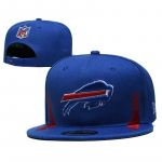 Buffalo Bills I&scaron;siuvinėta beisbolo kepuraitė Plok&scaron;tus snapelis Reguliuojama medvilninė kepurė Vyrams Moterims Hip Hop Streetwear Adjustable blue