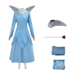 Fėja krik&scaron;tamotė kostiumas monstras &Scaron;rekas moteri&scaron;ka suknelė cosplay scenos pasirodymo kostiumas L gray