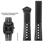 Juoda Mėlyna Odinė Laikrodžio Apyrankė TAG HEUER Dirželiui MONACO CARRERA Laikrodžio Dirželis Sulankstomas Sagtis 22MM Tiesus Jungimas 22mm gray