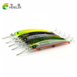 HENGJIA 12,7 g Deepwater Long Lip Lure Minnow Lure 10 vnt/pak. Kabliukai Lifelike Lydekos masalas