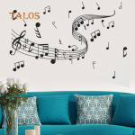 Nuimami muzikiniai užra&scaron;ai, užra&scaron;ai Juosta Sieninis lipdukas Art Decal Patalpos namų dekoras Dovanų dekoravimas