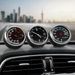 Mini automobilių automobilių skaitmeninis laikrodis Automatinis laikrodis Automobilių termometro higrometro apdaila Thermometer