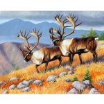 &bdquo;Pasidaryk pats&ldquo; deimantinė tapyba &bdquo;Animal Elk Cross Sitch&ldquo; deimantinė mozaika, deimantinė siuvinėjimas, namų dekoro paveikslai 20X30CM