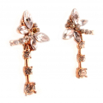 Les Tr&eacute;sors De Lily [D1899] - Boucles Cr&eacute;ateur 'Envie Cristal' Blanc balta