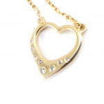 Les Tr&eacute;sors De Lily [J0867] - Collier Plaqu&eacute;-Or 'Love' dor&eacute;