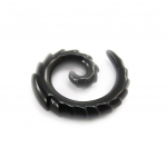 Les Tr&eacute;sors De Lily [J4116] - Spirale acrylique noir 4 mm