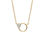 Les Tr&eacute;sors De Lily [L4618] - Collier Plaqu&eacute; Or 'Sissi' blanc dor&eacute; - 12x10 mm