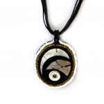 Les Tr&eacute;sors De Lily [N4604] - Collier cr&eacute;ateur 'Kilimanjaro' noir beige nacr&eacute; juoda