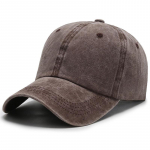 Naujas unisex dangtelis, reguliuojamas skalbtos medvilnės vienspalvis paprastas beisbolo kepuraitė Streetwear laisvalaikio kepuraitė 54cm-60cm kava