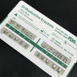 20 vnt./pak. Dantų ortodontinių metalinių breketų laikiklis Mini Roth/MBT/Edgewise 022 Kabliukai 345 Dantų laikiklis Roth