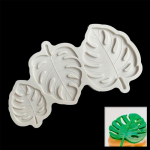 Fondant pelėsinis pyragas Pelėsio augalo lapas Monstera lapai &scaron;okoladinis silikoninis kepimo pasidaryk pats