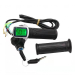 24 V / 36 V / 48 V elektrinis dviračio pasukamas rankenos droselis su LCD baterijos ekranu Elektrinis dviračio droselio rankenėlė su galios indikatoriumi 24V