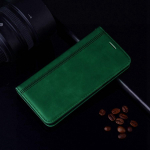 Verslo odinis atverčiamas piniginės dėklas, skirtas Apple iPhone XS Max X XR 6 8 7 Plus 13 12 11 Pro Huawei Honor Xiaomi Redmi Poco Samsung Galaxy knygų vir&scaron;elių dėklai Huawei Y9 Prime 2019 žalia