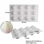 12 Tulpės pumpurų silikoninės torto formos putėsių formelės &scaron;okoladinės formos kepimo forma