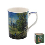 Les Tr&eacute;sors De Lily [A2650] - Mug porcelaine 'Claude Monet' l'&eacute;t&eacute;- champ de coquelicots - 100x75 mm mėlyna