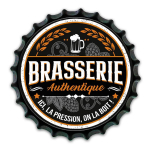 Les Tr&eacute;sors De Lily [A3791] - Plaque m&eacute;tal capsule 3D 'Brasserie Authentique' '(ici- la pression- on la boit ! ) - 300x35 mm