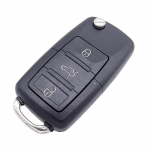 3 mygtukais sulankstomas nuotolinio valdymo pultas, skirtas VW Volkswagen Golf Polo T5 Passat Skoda Beetle automobilio rakto galvutei