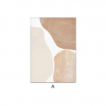 &Scaron;iuolaikinės abstrakčios formos smėlio spalvos plakatas Estetinis &scaron;iltų spalvų menas tapybos drobės spaudinys Paprastumas &Scaron;iaurės &scaron;alių paveikslas Svetainės dekoras 21*30cm