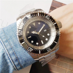 Vyri&scaron;kas automatinis mechaninis laikrodis juodas mėlynas keraminis didelis, sunkus 51 mm