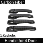Anglies pluo&scaron;to i&scaron;manusis durų rankenos dangtis Dodge Caliber 2007 2008 2009 2010 2011 2012 Automobilių i&scaron;oriniai priedai Stilius 4Handle 1 Kyehole