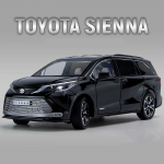 1:24 mastelio Toyota Sienna MPV lydinio automobilio modelio liejiniai metaliniai žaislai komercinio automobilio modelio modeliavimo garso &scaron;viesos kolekcija, dovanos vaikams