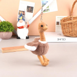 Mielas stručio pliu&scaron;inis žaislas animacinių filmų pakabukas mink&scaron;tas įdaryti lėlės raktų pakabukas, kuprinė, raktų pakabukas, dekoras vaikui juoda