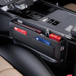 Car seam central control storage box with multiple slots driver and passenger storage bag car storage juoda