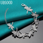 925 sterlingų sidabrinė laumžirgio apyrankė Romanti&scaron;ki papuo&scaron;alai 20cm