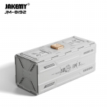 JAKEMY JM-8192 180-IN-1 Tiksliųjų atsuktuvų rinkinys Magnetiniai Torx įpjovos antgaliai, skirti telefono plan&scaron;etinio kompiuterio akiniams taisyti rankiniai įrankiai balta