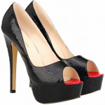 Unisex vyri&scaron;ki Hot Drag Queen Seksualūs stiletai krokodilo ra&scaron;to odiniai pompos Peep Toe sandalai Platforminiai auk&scaron;takulniai batai SM Gay Newhalf 43