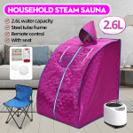 110V/220V ne&scaron;iojamas saunos krep&scaron;ys garų du&scaron;o generatorius infraraudonųjų spindulių SPA numesti svorio Sudegintos kalorijos sauna palapinė kambarys du&scaron;o kabina violetinė