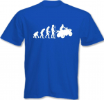 Keturračiai Unisex mar&scaron;kinėliai Evolution Of Biking Funny Quads