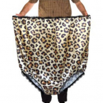 Juokingos apatinės kelnės, didelės elastinės juosmens ta&scaron;kelių leopardo ra&scaron;tas, klostuotas mink&scaron;tas klouno pasirodymo kostiumas Helovino Valentino dienai Žaidimas Rekvizitas Bakalauras A