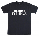 Įspėjimas, a&scaron; esu kovos menų nindzė, įprasti unisex mar&scaron;kinėliai S