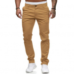 Vyri&scaron;kos kelnės Slim Fit Vidurio juosmens Vienspalvės Mink&scaron;tos Kvėpuojančios Ki&scaron;enės Verslo stiliaus Užtrauktukas Mygtukas Užsegamas Iki kulk&scaron;nies Vyri&scaron;kos Kelnės Pie&scaron;tukinės Kelnės 3XL geltona